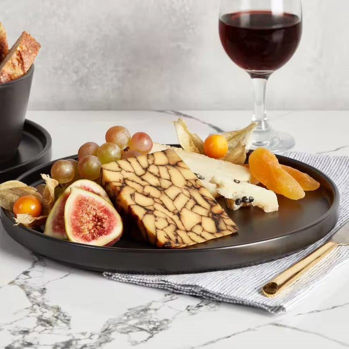 16-Piece Stoneware Dinnerware Set – Matte Black