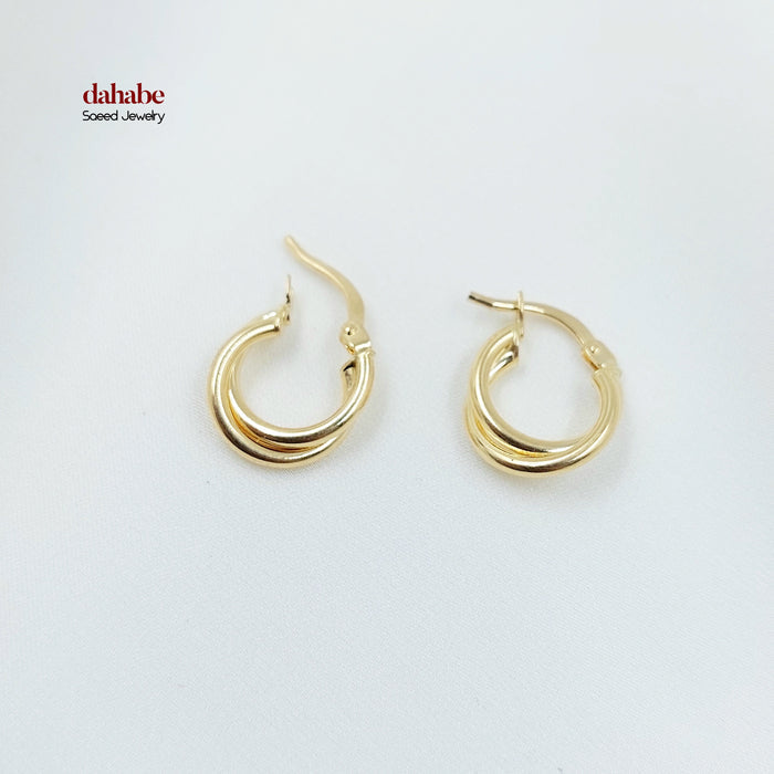 18K حلق ذبلة اطفال-مجوهرات الشيخ سعيد-Saeed Jewelry