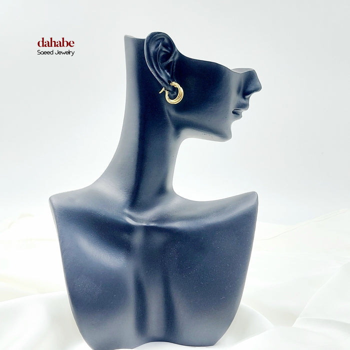 18K حلق ذبلة اطفال-مجوهرات الشيخ سعيد-Saeed Jewelry