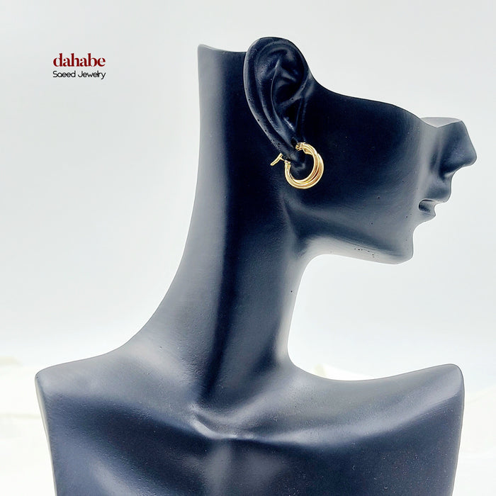 18K حلق ذبلة اطفال-مجوهرات الشيخ سعيد-Saeed Jewelry