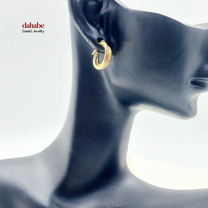 18K حلق ذبلة اطفال-مجوهرات الشيخ سعيد-Saeed Jewelry