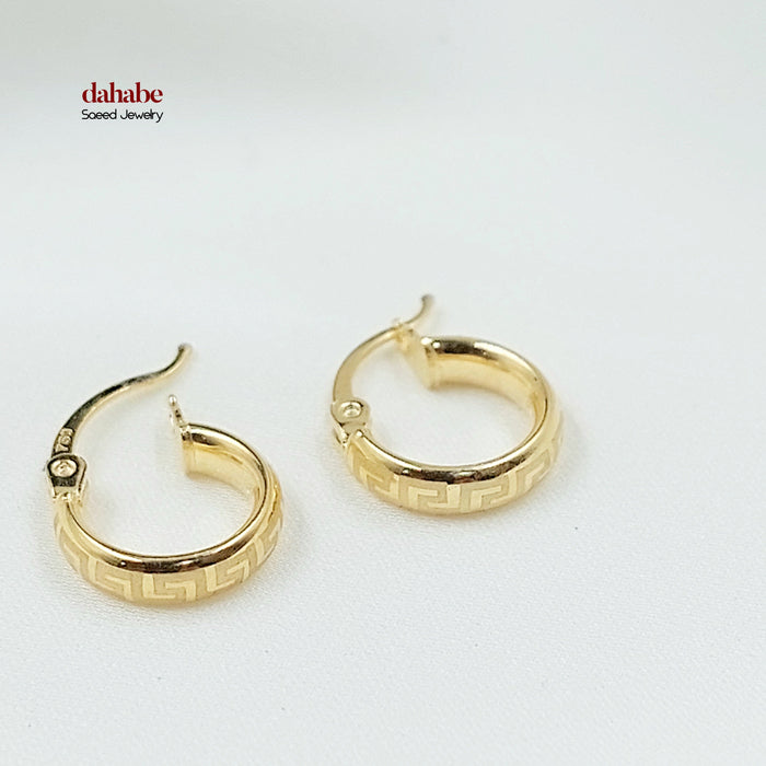 18K حلق ذبلة اطفال-مجوهرات الشيخ سعيد-Saeed Jewelry