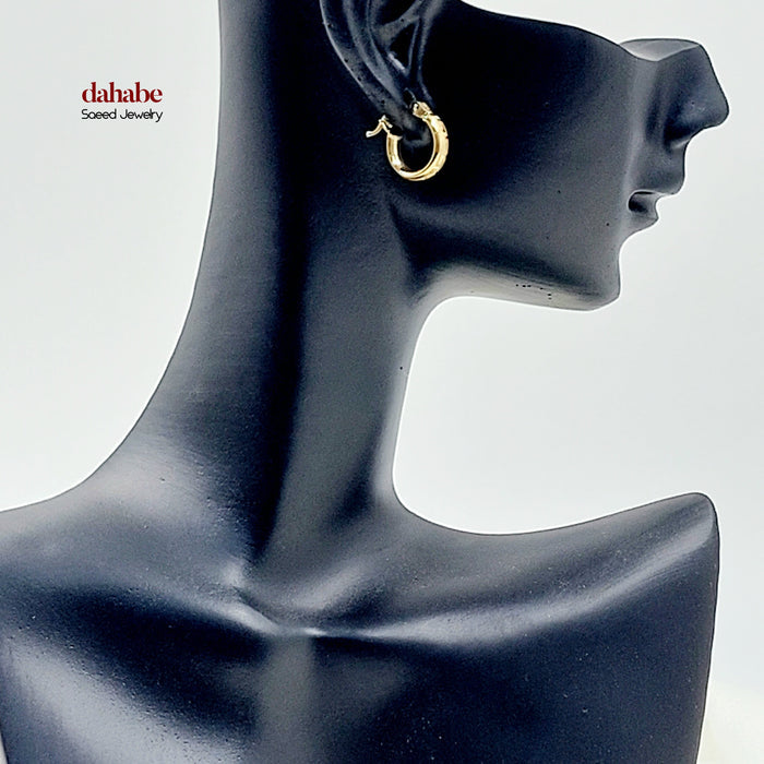 18K حلق ذبلة اطفال-مجوهرات الشيخ سعيد-Saeed Jewelry