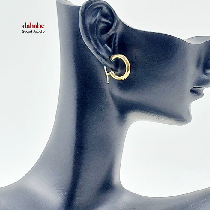 18K حلق ذبلة اطفال-مجوهرات الشيخ سعيد-Saeed Jewelry