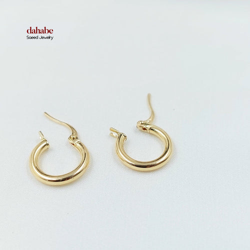 18K حلق ذبلة اطفال-مجوهرات الشيخ سعيد-Saeed Jewelry