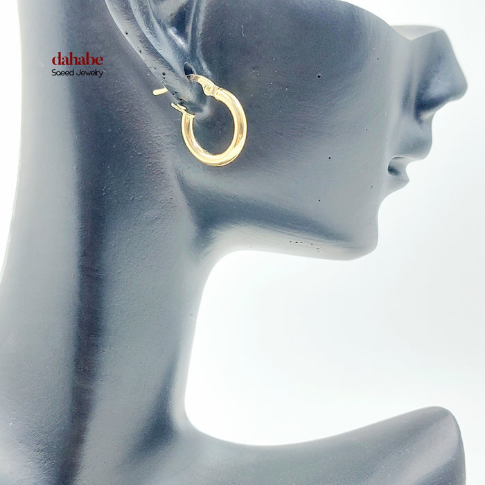 18K حلق ذبلة اطفال-مجوهرات الشيخ سعيد-Saeed Jewelry