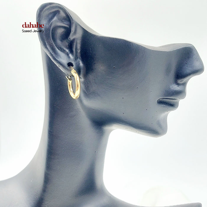 18K حلق ذبلة اطفال-مجوهرات الشيخ سعيد-Saeed Jewelry