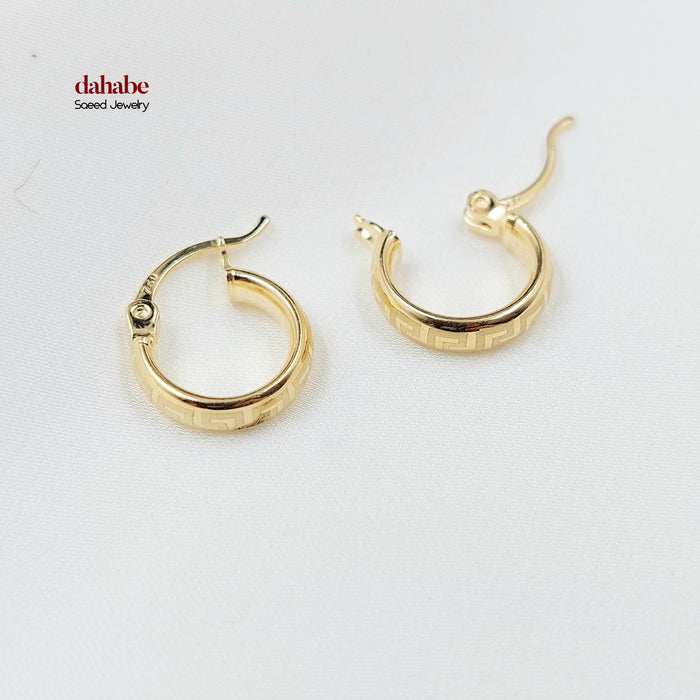 18K حلق ذبلة اطفال-مجوهرات الشيخ سعيد-Saeed Jewelry