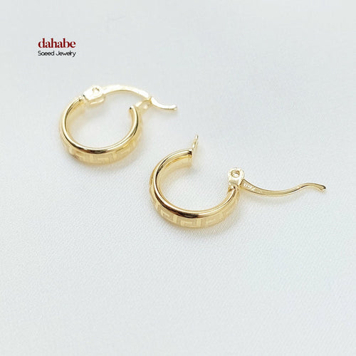 18K حلق ذبلة اطفال-مجوهرات الشيخ سعيد-Saeed Jewelry