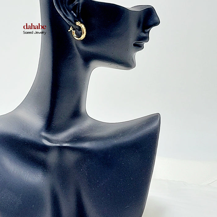 18K حلق ذبلة اطفال-مجوهرات الشيخ سعيد-Saeed Jewelry