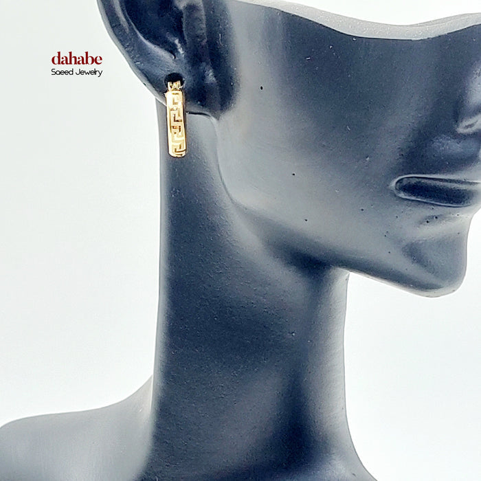 18K حلق ذبلة اطفال-مجوهرات الشيخ سعيد-Saeed Jewelry
