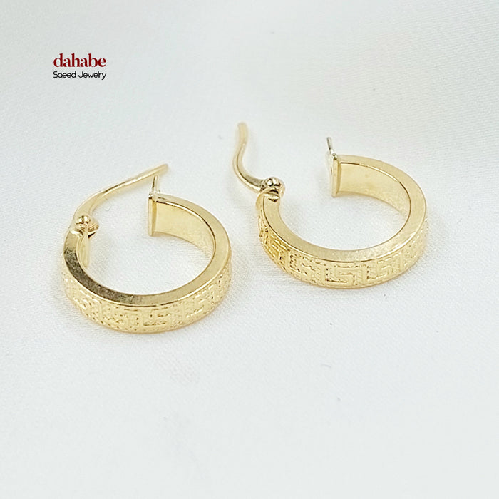 18K حلق ذبلة اكسترا-مجوهرات الشيخ سعيد-Saeed Jewelry