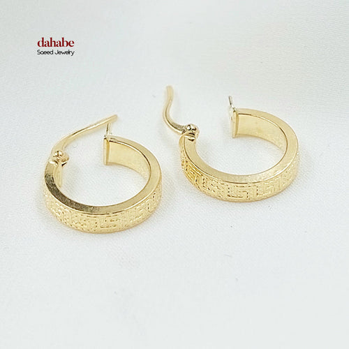 18K حلق ذبلة اكسترا-مجوهرات الشيخ سعيد-Saeed Jewelry