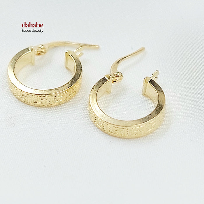 18K حلق ذبلة اكسترا-مجوهرات الشيخ سعيد-Saeed Jewelry