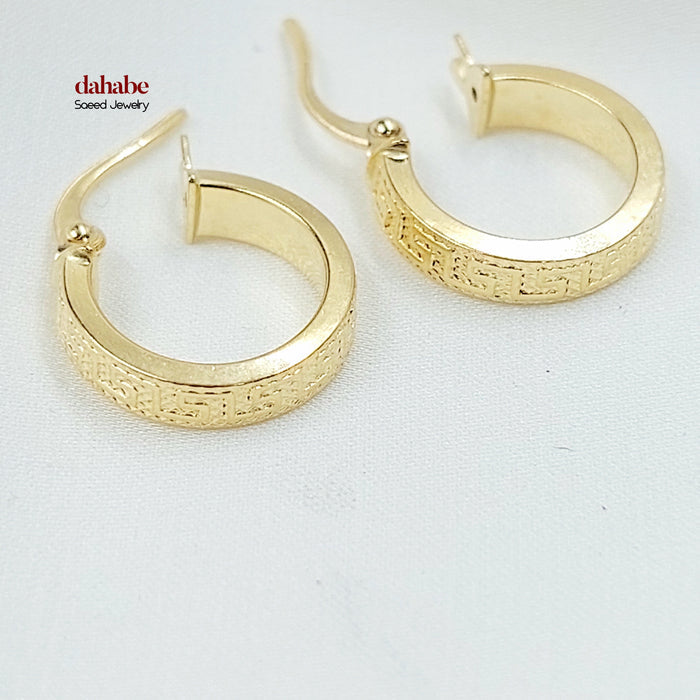 18K حلق ذبلة اكسترا-مجوهرات الشيخ سعيد-Saeed Jewelry