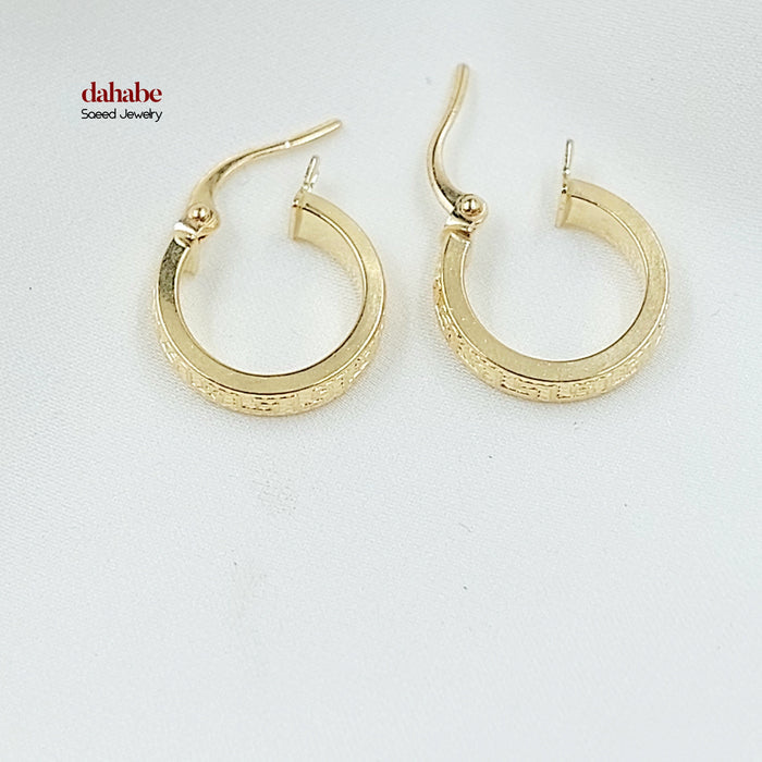 18K حلق ذبلة اكسترا-مجوهرات الشيخ سعيد-Saeed Jewelry