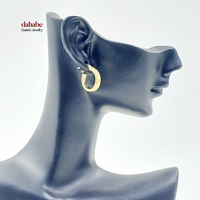 18K حلق ذبلة اكسترا-مجوهرات الشيخ سعيد-Saeed Jewelry
