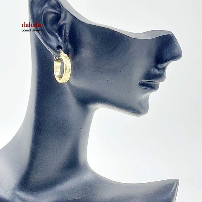 18K حلق ذبلة اكسترا-مجوهرات الشيخ سعيد-Saeed Jewelry