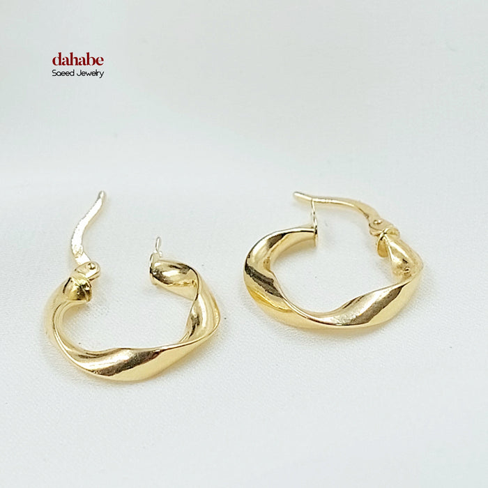 18K حلق ذبلة اكسترا-مجوهرات الشيخ سعيد-Saeed Jewelry