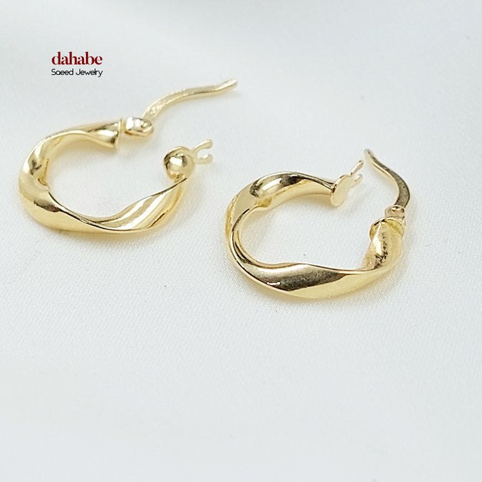 18K حلق ذبلة اكسترا-مجوهرات الشيخ سعيد-Saeed Jewelry