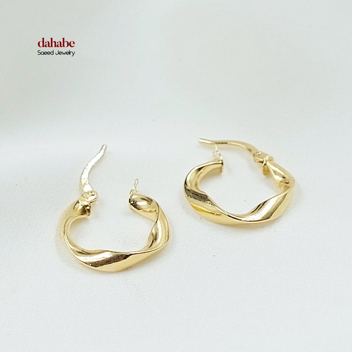 18K حلق ذبلة اكسترا-مجوهرات الشيخ سعيد-Saeed Jewelry