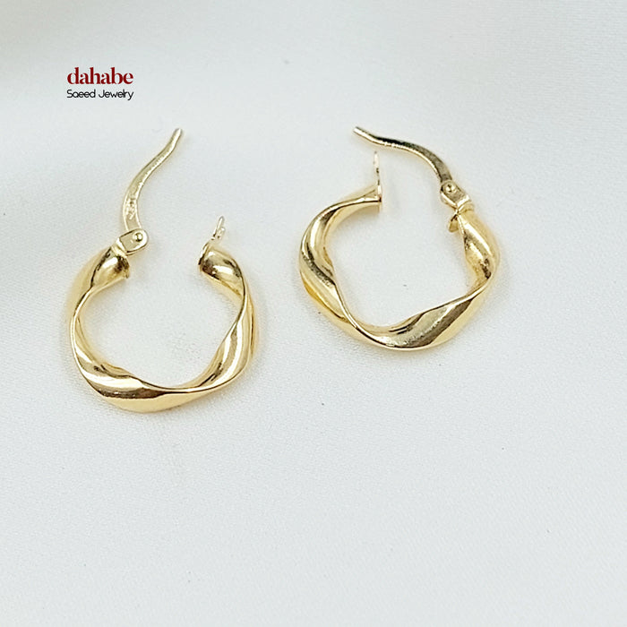 18K حلق ذبلة اكسترا-مجوهرات الشيخ سعيد-Saeed Jewelry