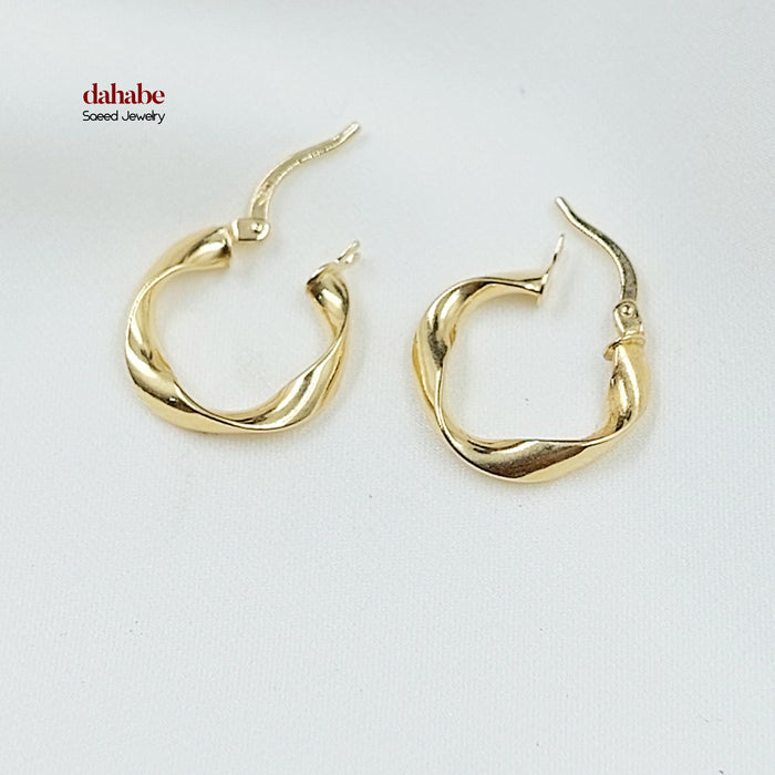 18K حلق ذبلة اكسترا-مجوهرات الشيخ سعيد-Saeed Jewelry