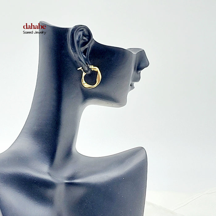 18K حلق ذبلة اكسترا-مجوهرات الشيخ سعيد-Saeed Jewelry