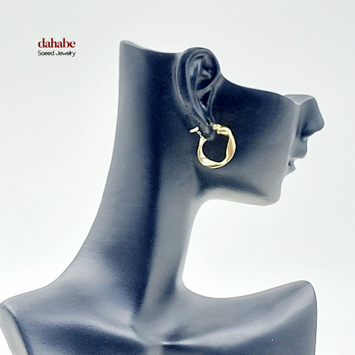 18K حلق ذبلة اكسترا-مجوهرات الشيخ سعيد-Saeed Jewelry