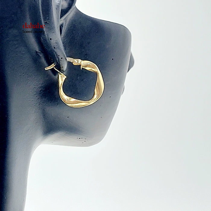 18K حلق ذبلة اكسترا-مجوهرات الشيخ سعيد-Saeed Jewelry