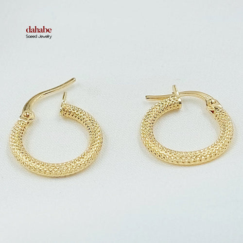 18K حلق ذبلة اكسترا-مجوهرات الشيخ سعيد-Saeed Jewelry