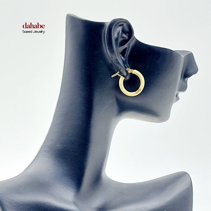 18K حلق ذبلة اكسترا-مجوهرات الشيخ سعيد-Saeed Jewelry