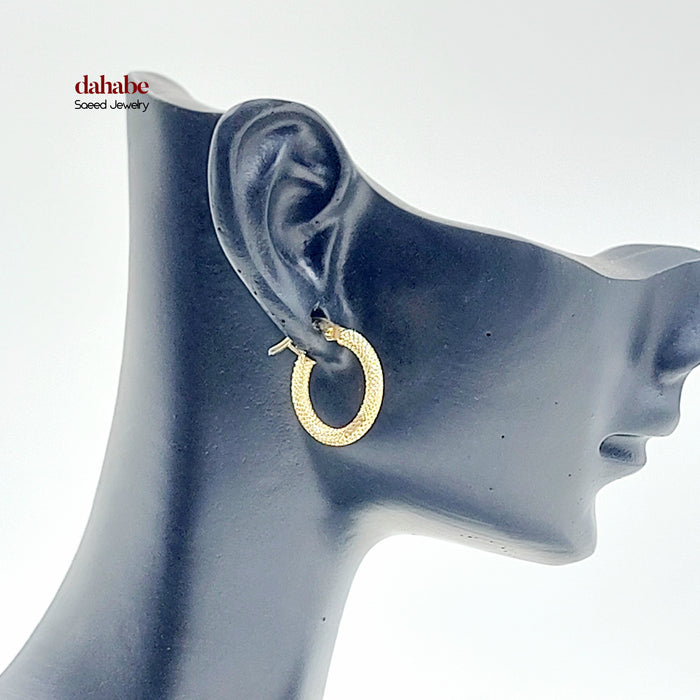 18K حلق ذبلة اكسترا-مجوهرات الشيخ سعيد-Saeed Jewelry