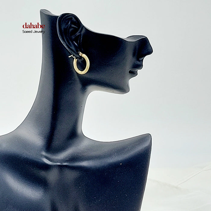 18K حلق ذبلة اكسترا-مجوهرات الشيخ سعيد-Saeed Jewelry