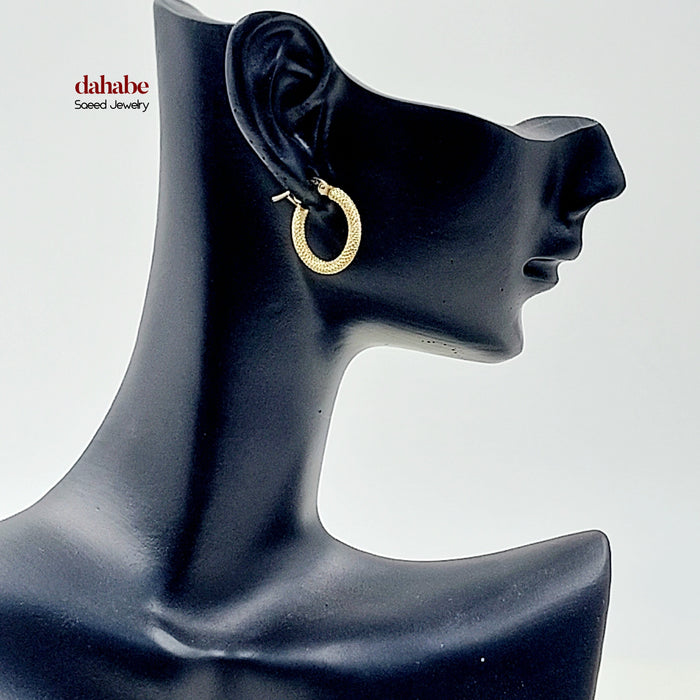 18K حلق ذبلة اكسترا-مجوهرات الشيخ سعيد-Saeed Jewelry