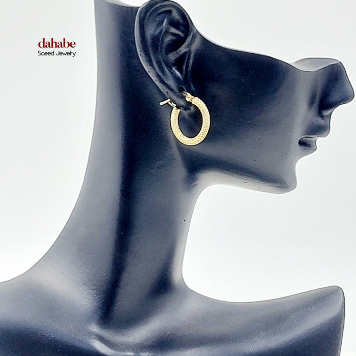 18K حلق ذبلة اكسترا-مجوهرات الشيخ سعيد-Saeed Jewelry
