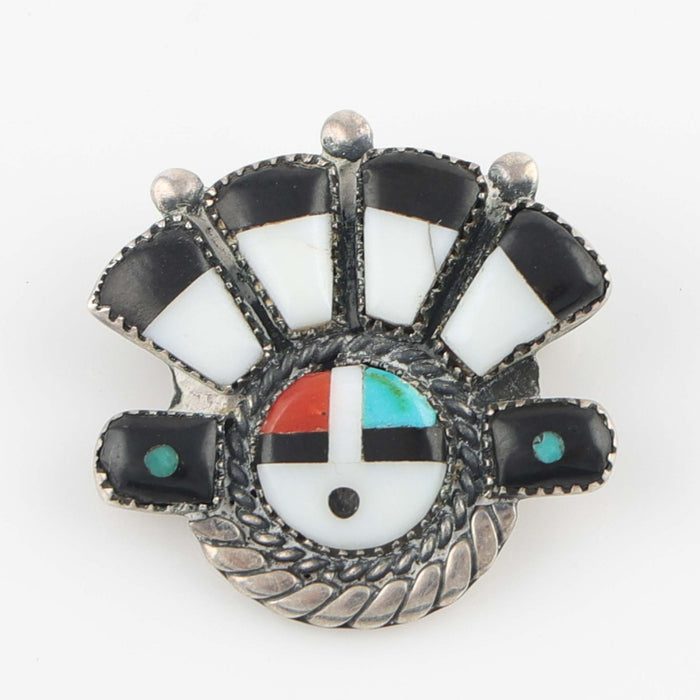 1960s Zuni Sunface Pin