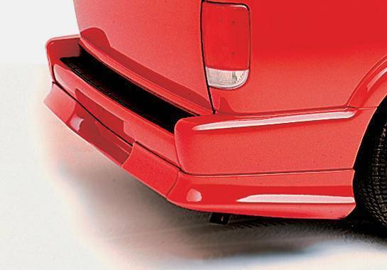 1995-1997 Chevrolet Blazer 2 doors 4 doors POLYURETHANE Black Rear Bumper-1