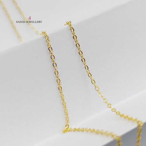 21K سنسال زرد 1mm-مجوهرات الشيخ سعيد-Saeed Jewelry