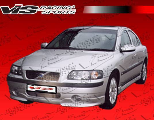 2001-2004 Volvo S60 4 doors EURO TECH Style FRP Primer Front Lip-2