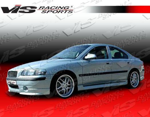 2001-2004 Volvo S60 4 doors SPIKE Style FRP Primer Front Lip-2
