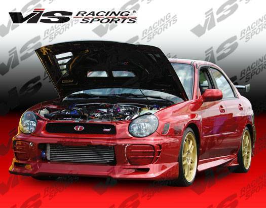 2002-2003 Subaru WRX 4 doors TERMINATOR Style FRP Primer Front Lip-2