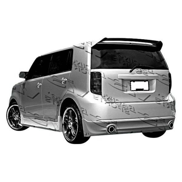 2008-2012 Scion XB 4 doors Razor Style FRP Primer Rear Lip-1