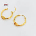 Dandash Hoop Earrings Made of 21K Gold by Saeed Jewelry