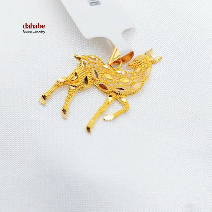21K تعليقة غزال اكسترا-مجوهرات الشيخ سعيد-Saeed Jewelry