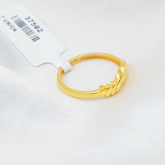 21K خاتم سادة مسمار-مجوهرات الشيخ سعيد-Saeed Jewelry
