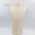 21K 45cm Spiga Thin Chain Made of 21K Yellow Gold by Saeed Jewelry-سنسال-كليو-باترا-45-سم-رفيع
