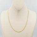 21K 45cm Thin Chain Made of 21K Yellow Gold by Saeed Jewelry-25196