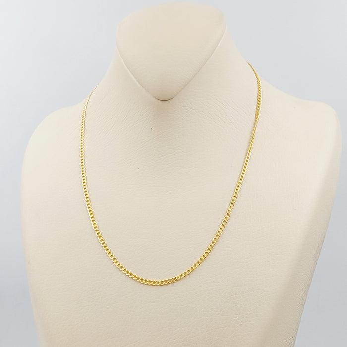 21K 45cm Thin Chain Made of 21K Yellow Gold by Saeed Jewelry-25194