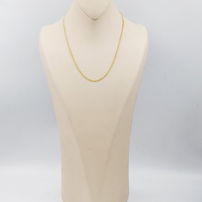 21K 45cm Thin Chain Made of 21K Yellow Gold by Saeed Jewelry-25197